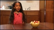 5 year old Little Miss Salma makes a healthy fun snack