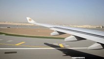 Etihad Airbus A330-200 Beautiful Take off from Abu Dhabi!!!