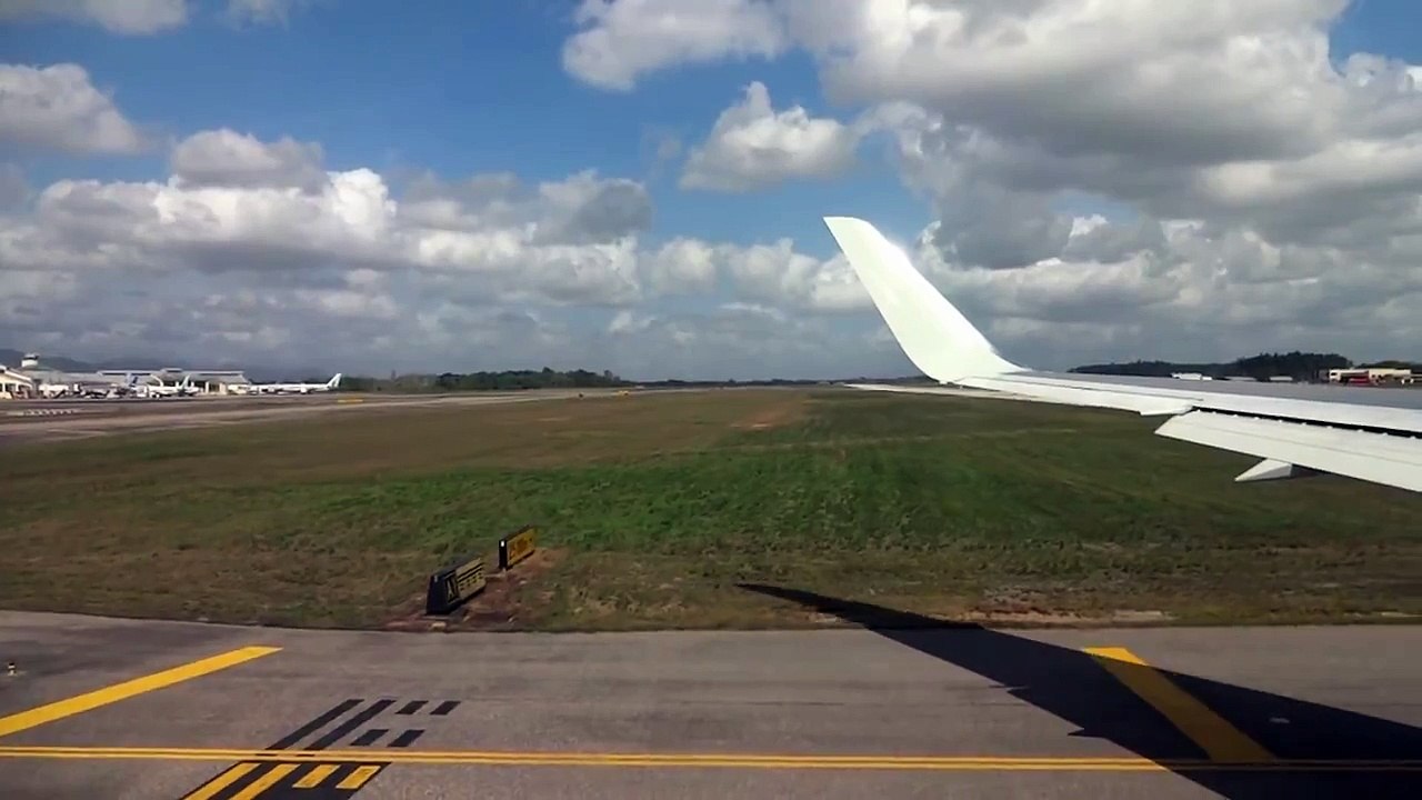 Taxiing & Take off from Piarco international Airport Trinidad on Caribbean Airlines Boeing 767