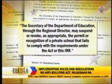 DepEd can suspend schools that violate anti-bullying law