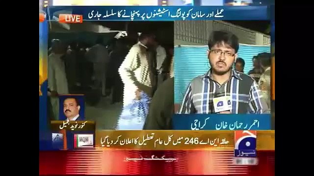 Geo News Headlines 23 April 2015_ Updates of NA 246 Elections 2015