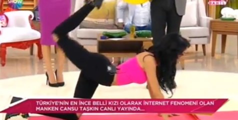 Cansu Taşkın, Canlı Yayında Kalça Hareketlerini Gösterdi