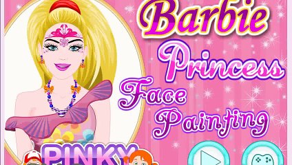 Princess Barbie face painting game for girls