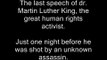 The last speech dr. Martin Luther King Jr.