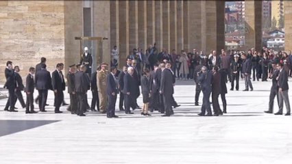 Irak Cumhurbaşkanı Masum, Anıtkabir'i Ziyaret Etti