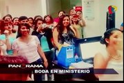 Boda en el Ministerio de la Mujer: fiesta en gestión de Carmen Omonte