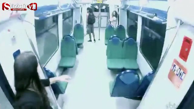 Metroda hayalet şakası