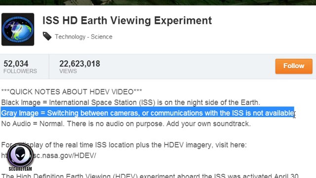 NASA CUTS LIVE SPACE FEED! HD UFO APPEARS AT ISS 2014