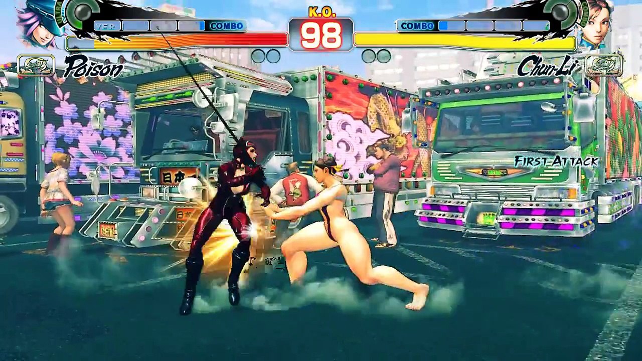 Ultra Street Fighter 4 Omega mode mods sexy new Poison Catwoman Chun li Bikini costumes HD 60fps