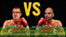 L'ira della Lega sulle frasi di Saviano: Radio Padania intervista Maroni (16Nov2010)