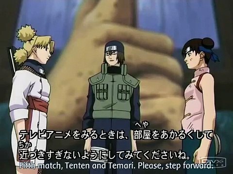 Tenten vs Temari and Shikamaru vs Tsuchi(sound ninja)
