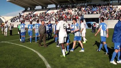 Los veteranos del C.D. Leganés y el Real Madrid brindaron un gran espectáculo en el homenaje a Juanito