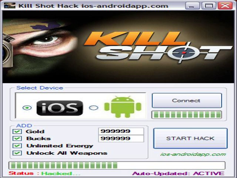 Kill Shot Cheat (iPhone,iPad,Android) GENUINE [New Version]