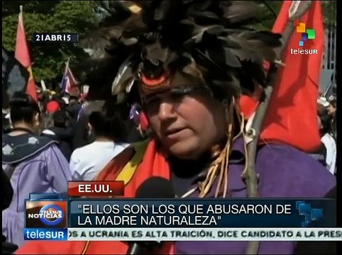 EE.UU.: protestan contra daños de Chevron en la Amazonía ecuatoriana