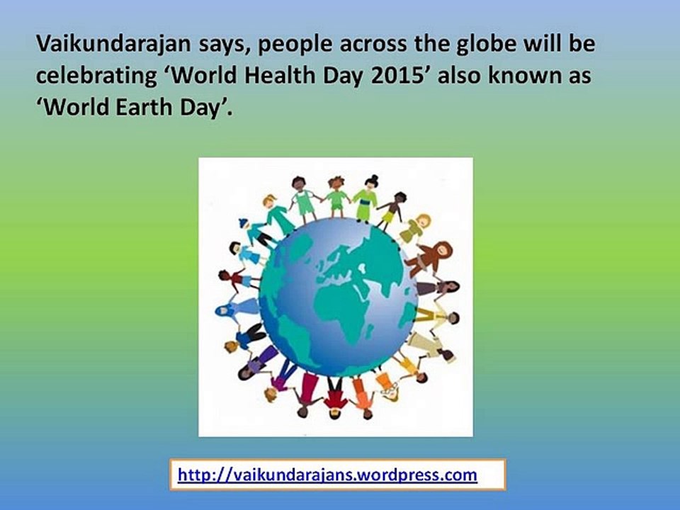 Vaikundarajan Emphasises The Importance Of ‘World Earth Day’