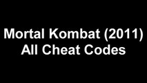 Mortal Kombat 9 (2011): ALL CHEAT CODES ALL SYSTEMS IN HD!