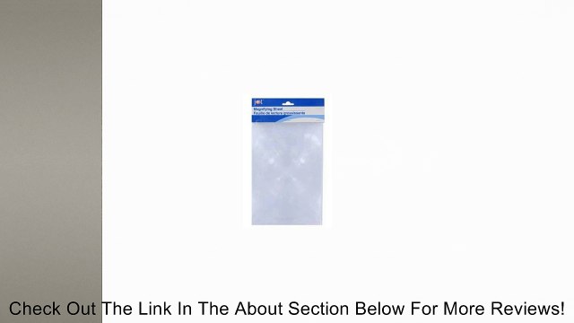 Set of 2 Magnifying Flexible Sheets 3X Reading Magnifier Review
