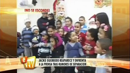 Jackie Guerrido evadió preguntas de divorcio