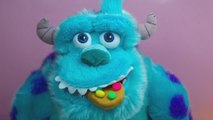kinder surprise cartoon toy Monster Sulley Disney unboxing play doh cookie playdough toys - YouTube