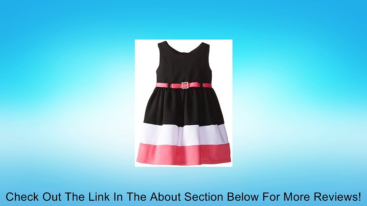 Youngland Little Girls' Color Block Ottoman Dress Review