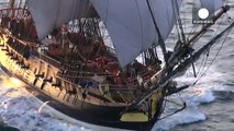 Fransız savaş gemisi Hermione ABD'ye yelken açtı