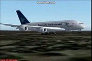 A380 GARUDA INDONESIA EXTREME CROSSWIND LANDING