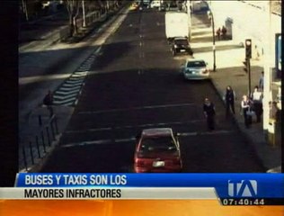 Tải video: Los conductores de buses y taxis son los mayores infractores