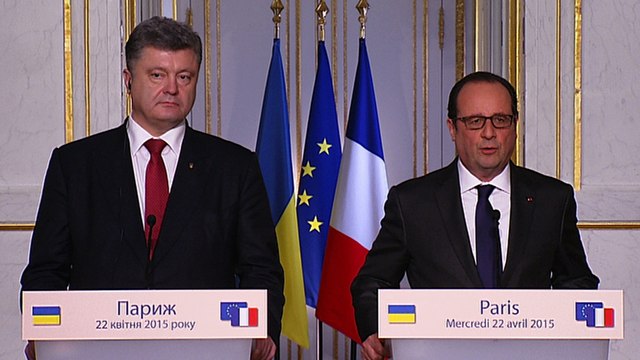 Point de presse conjoint avec M. Petro Porochenko, président de la République d’Ukraine