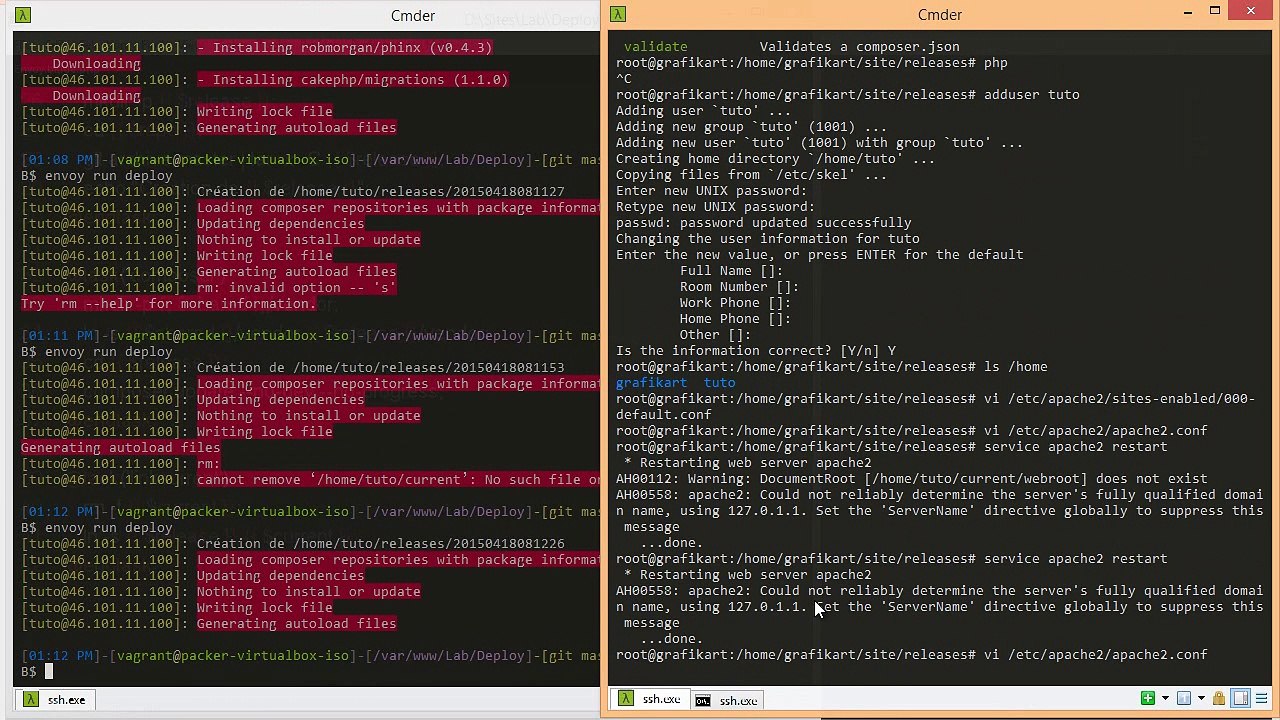 Tutoriel PHP : Déployer avec Envoy