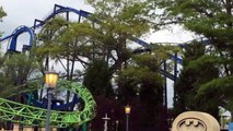 The Backwards Batman Ride Roller Coaster at Six Flags Over Georgia 2015