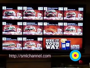 Burger King Multimedia Menu