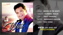 Brand New Punjabi Songs 2015 | Gurmail Malke | Akhde De Ne Mape | Audio Latest Punjabi Songs 2015