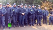 Canada First Nation anti-fracking protest: Violent clashes, arrests, snipers