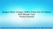 Zeagoo Retro Vintage Chiffon Polka Dot 3/4 Sleeve Shirt Blouse Tops Review