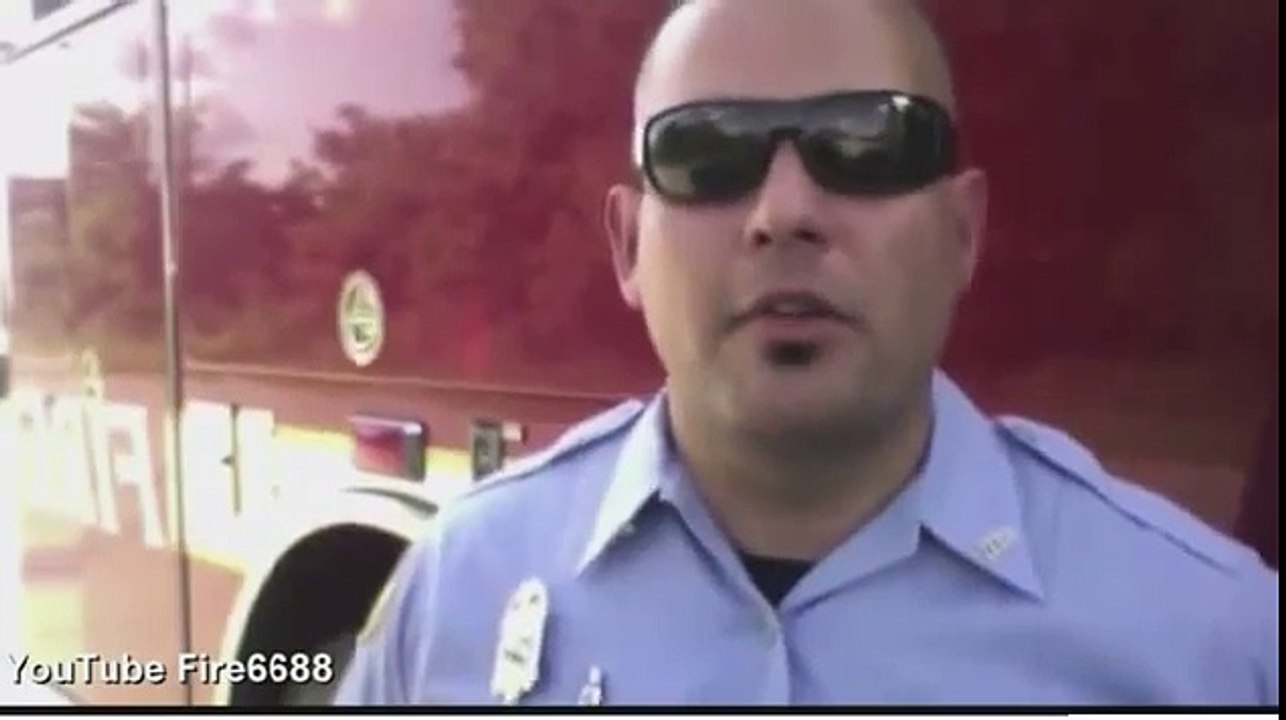 Firefighter stuns police officer girlfriend with surprise proposal during fake fire