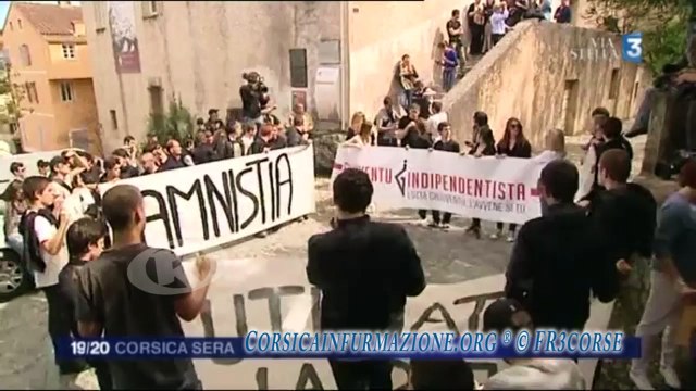 #Corse La manifestation de Ghjuventù Indipendentista se termine en occupation et grève de la faim