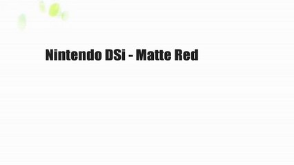 Nintendo DSi - Matte Red