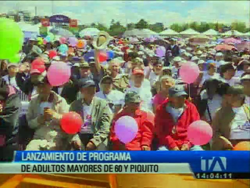 Lanzamiento del programa de adultos mayores 60 y Piquito