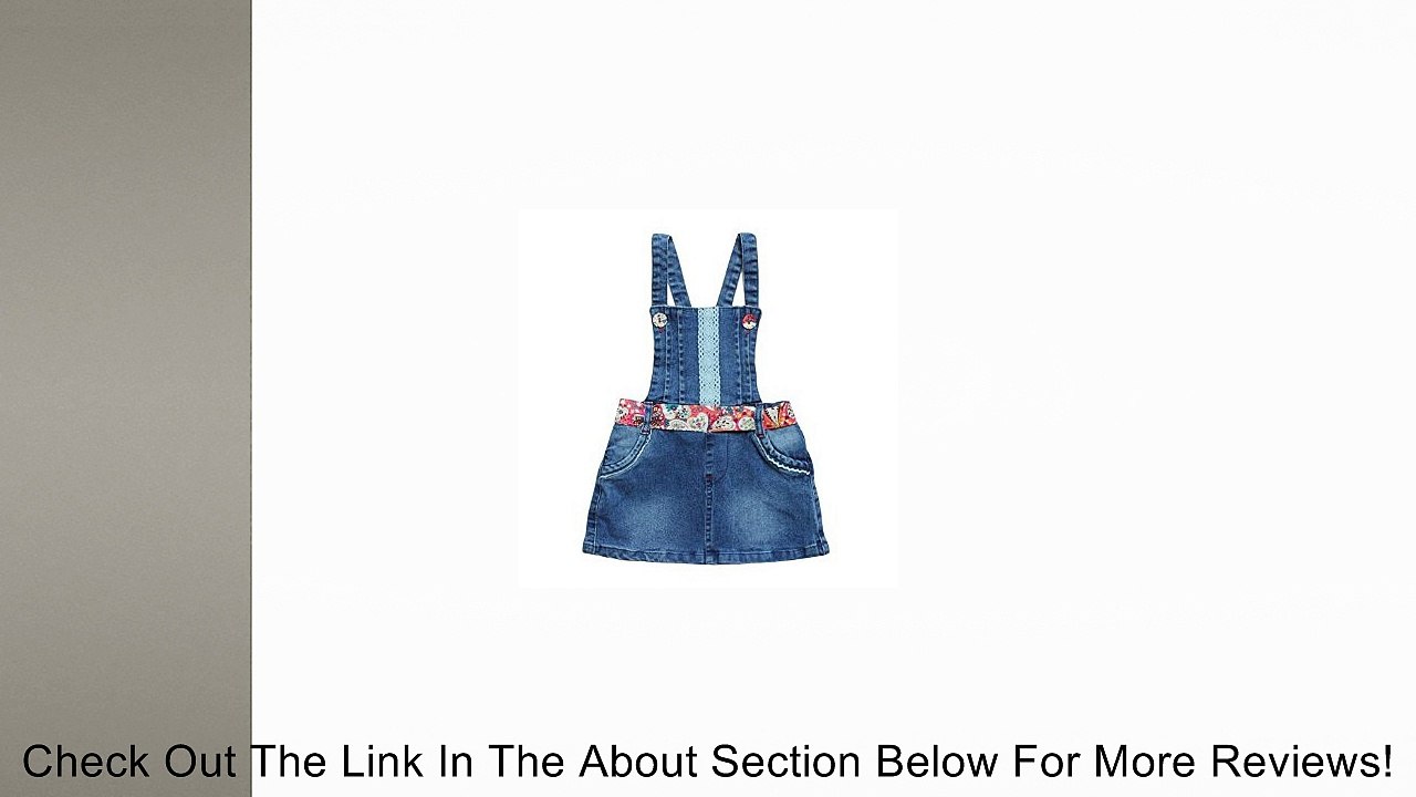 eTree Little Girls' Infant Baby 100% Cotton Denim Braces Floral Bowknot Skirts Review