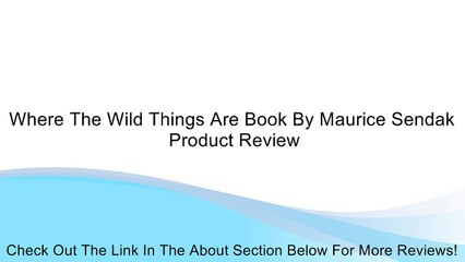 Where The Wild Things Are Book By Maurice Sendak Review