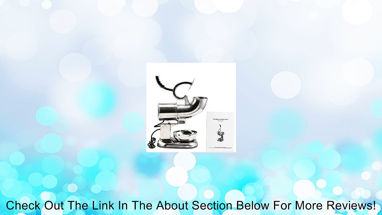 AutoSets 200W 440LB/H Ice Shaver Crusher Low Maintenance Electric Snow Cone Maker Well Made Review