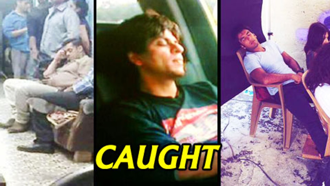 Salman Khan, Shahrukh Khan, Ranveer Singh | Bollywood Celebrities Caught Sleeping On The Sets