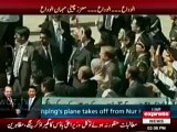 Xi Jinping leaves for China-@- PAK JF-17 Thunder jets escort Chinese President's plane