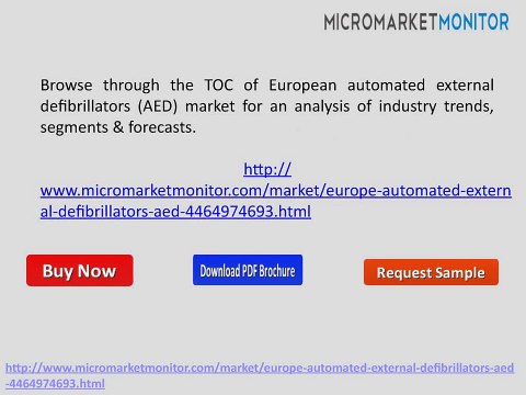 European Automated External Defibrillators Market by 2019