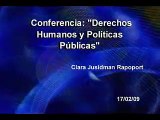 Conferencia: ´Derechos Humanos y Políticas Públicas¨