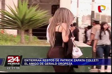 Patrick Zapata: entierran restos del amigo de Gerald Oropeza