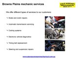 Reputable car mechanic service center in Browns Plains