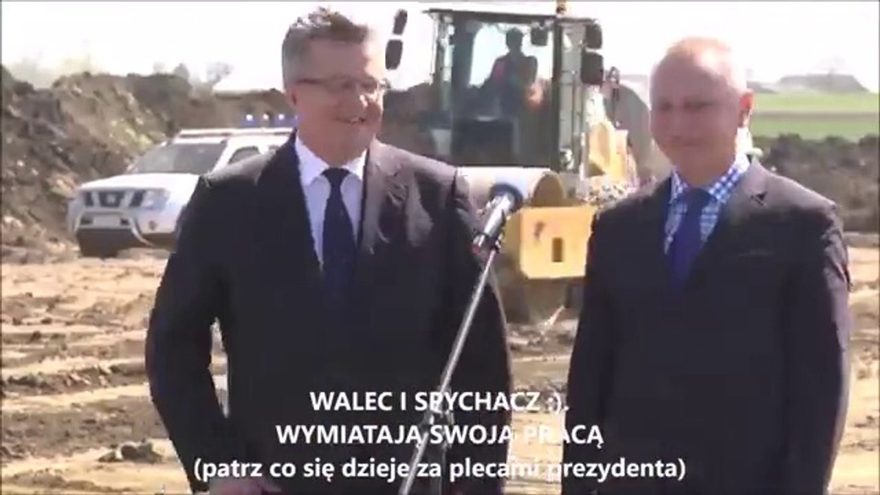 KABARET - Bronisław Komorowski na otwarciu inowrocławskiej obwodnicy (21.04.2015)