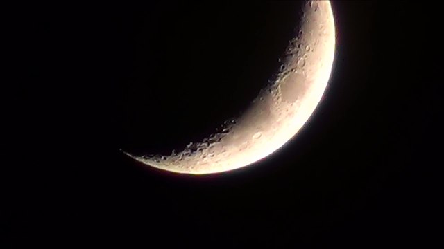 Moon craters 1080p time-lapse April 22, 2015