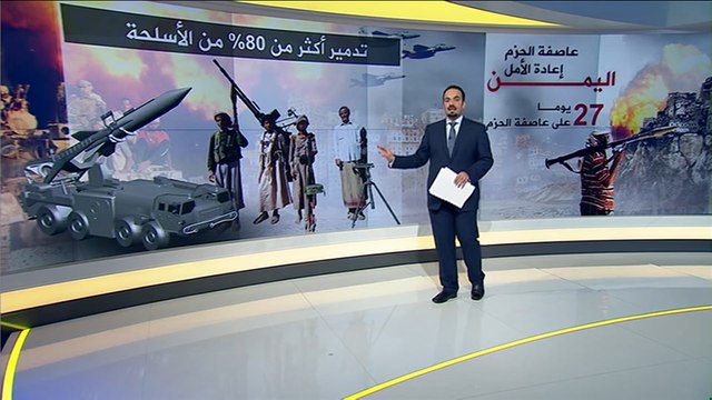 حصاد 27 يوما من عمليات عاصفة الحزم باليمن